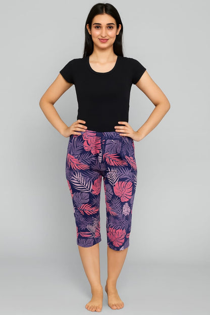 Leisure Pant Capri - Purple