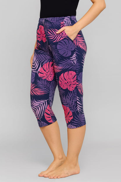 Leisure Pant Capri - Purple