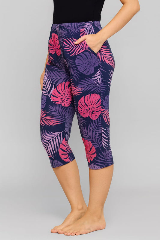 Leisure Pant Capri - Purple