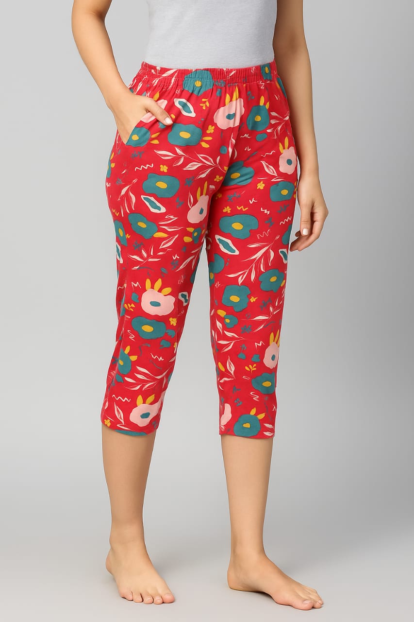 Leisure Pant Capri - Red