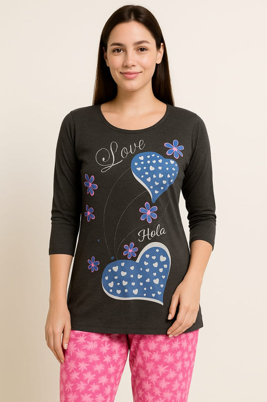 Knitted Kurta - Black