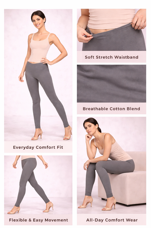 Knitted Cotton Chudithar Leggings – Everyday Comfort