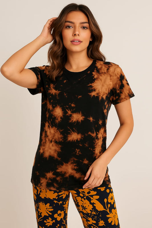 Women's Designer T-Shirt - Coffee Brown